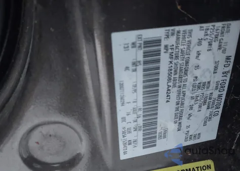 2008 Ford Expedition El Eddie Bauer/King Ranch from USA, damaged, VIN 1FMFK18508LA42474